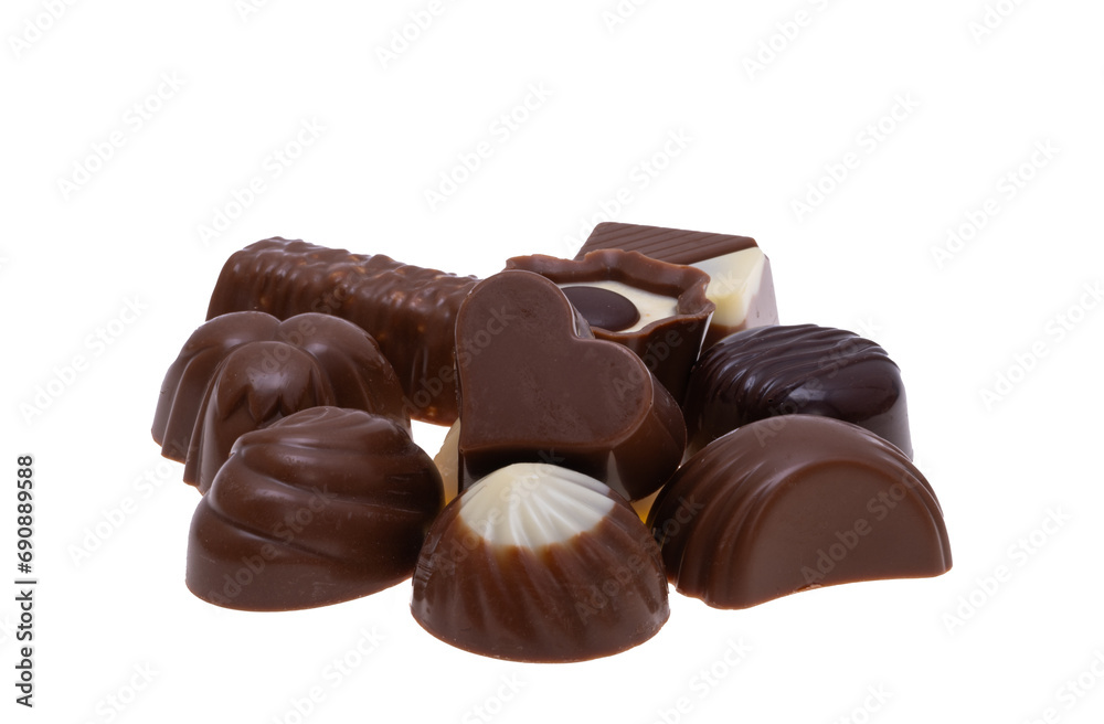 chocolate candies isolated chocolate candies isolated