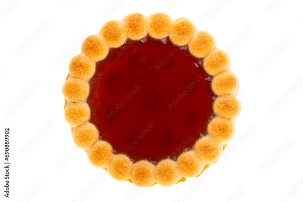 cookies with jam isolated