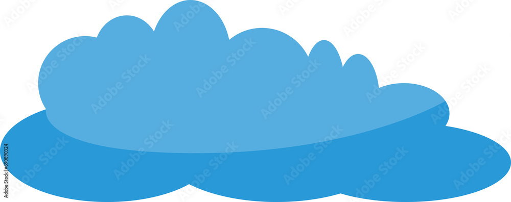 Blue Cloudscape Illustration
