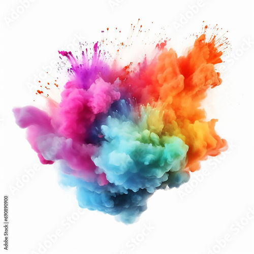 paint powder holi abstract explosion colour motion explode smoke splashing burst fantasy textured dust b