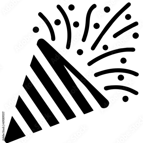 Party Popper Icon Vector Design