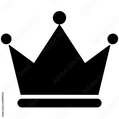 Crown symbol.  Vector illustration