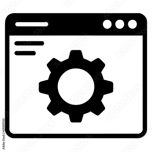 web optimization coding icon