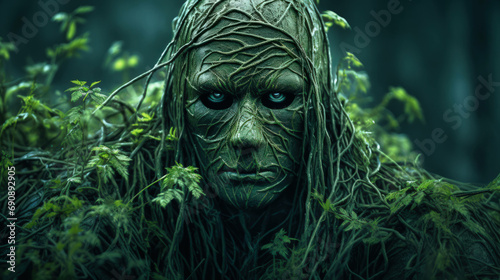 botanophobia: an in-depth, ultra-realistic depiction of the intense and overwhelming fear of plants, capturing the unseen terror lurking in leaves and blossoms - ai generated photo