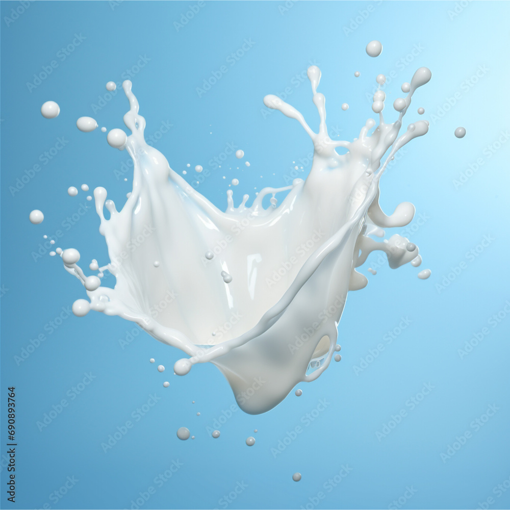 Hyper-realistic photo of Milk Splash isolated on a background Hyper-realistic photo of Milk Splash isolated on a background