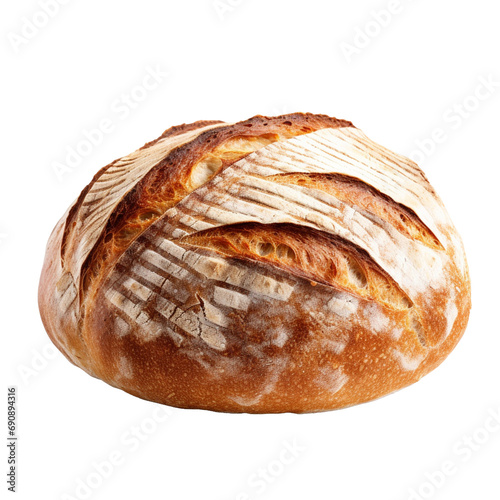 loaf of bread isolated on a transparent background. PNG element for design.