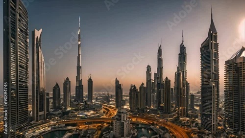 Cityscape Of Downtown Dubai photo