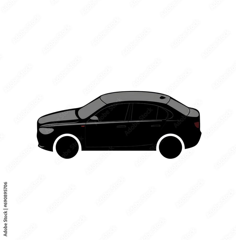 illustration Cars in silhouette