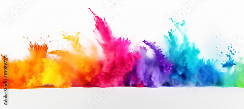 paint abstract holi powder motion art splashing background fantasy explosion smoke texture explode flour photo