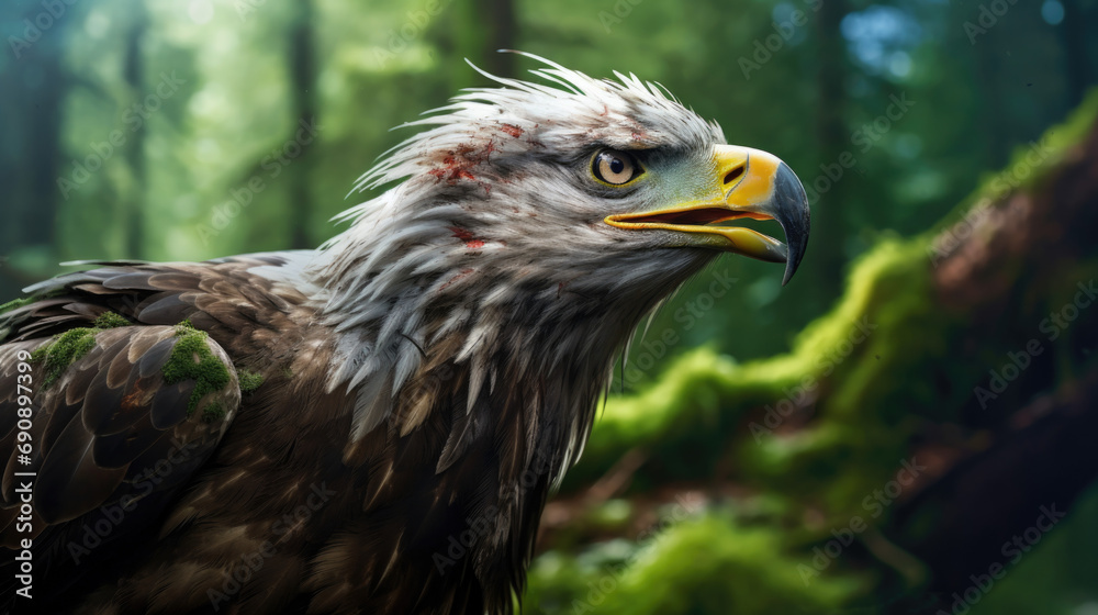White-tailed eagle. Scientific name: Haliaeetus albcilla White-tailed eagle. Scientific name: Haliaeetus albcilla