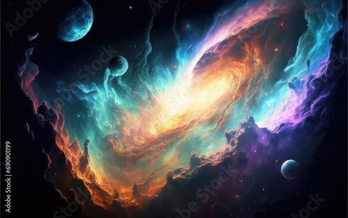 sky galaxy nebula wallpaper background