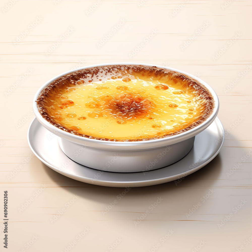 Creme brulee real photo photorealistic stock Creme brulee real photo photorealistic stock