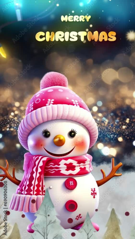 christmas greeting card for social media 