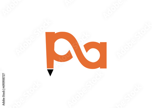 letter pa, ap shout logo vector design symbol illustration sign icon design idea	