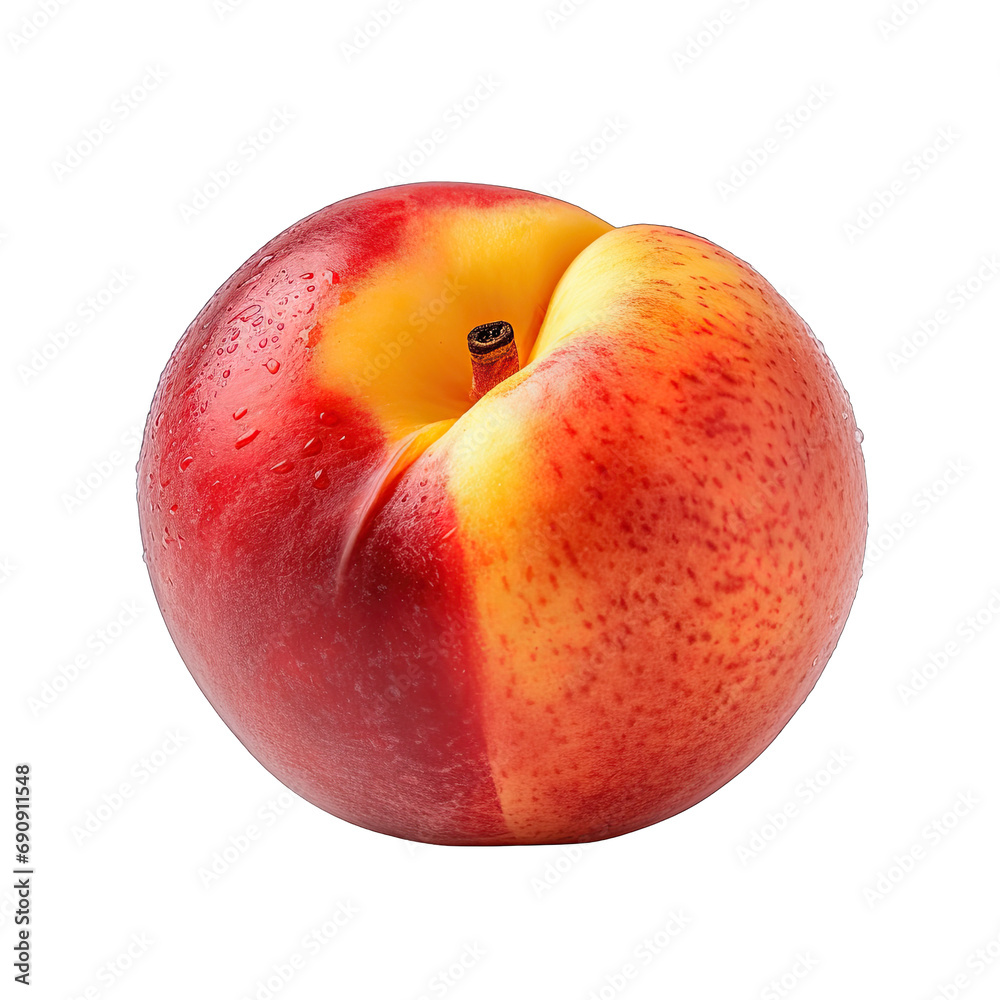 Nectarine photograph isolated on white background Nectarine photograph isolated on white background
