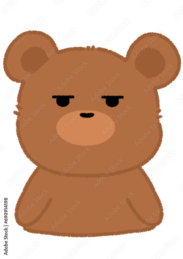 Super cute bear expression, icon, element, bear, cute, cartoon Super cute bear expression, icon, element, bear, cute, cartoon