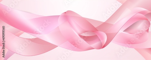 light pink ribbon abstract design with blank space