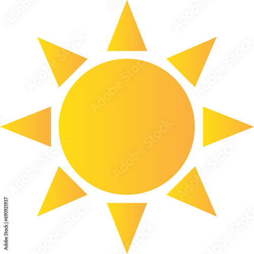 Sun Icon Illustration
