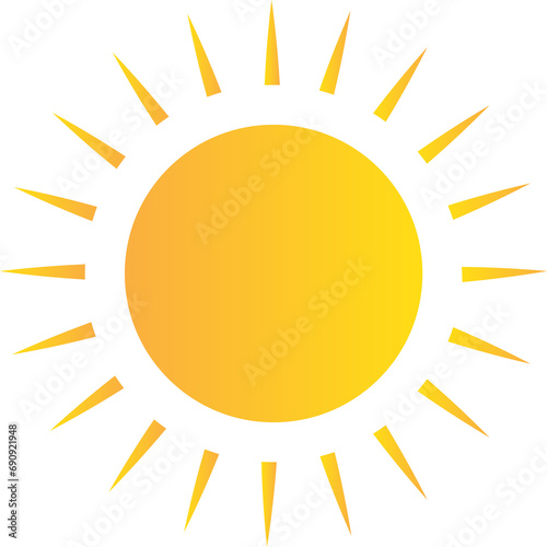 Sun Icon Illustration 