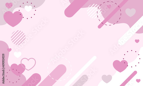 Valentine's day holiday backdrop. Red, pink background. Love heart celebration. Heart, Background, Valentine, Pink, Abstract, Vector