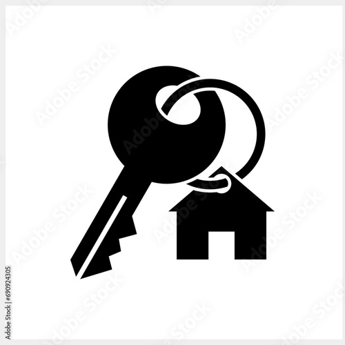 Real estete icon isolated Stencil key clipart Vector stock illustration EPS 10