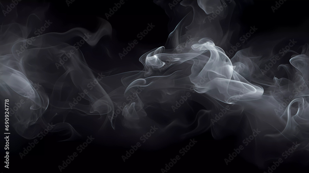 Smoke is shown in the dark with a black background and a white background with a black background and a white smoke is shown in the dark