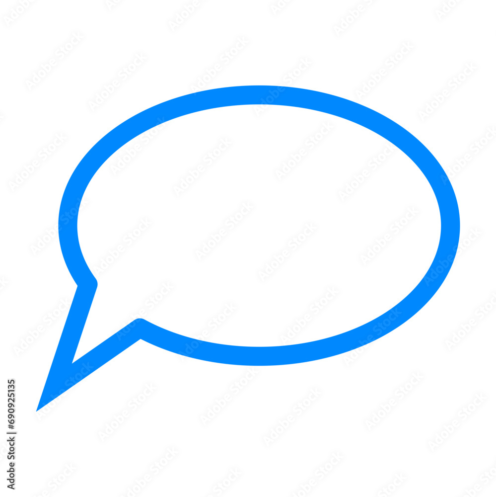Blue bubble chat icon Blue bubble chat icon