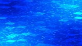 Digital technology background - blue pattern pixel background from digital data squares - 3D Illustration