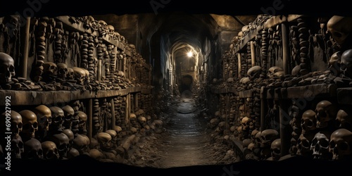 Landmark card view to The Catacombs Paris, France © xartproduction