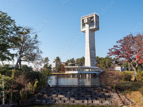 茨城県つくば市　晩秋の松見公園の風景 photo