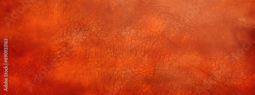 Red orange tones with texture of leather animal skin beautiful original wide format background image in  for design or creative work high resolution. photo