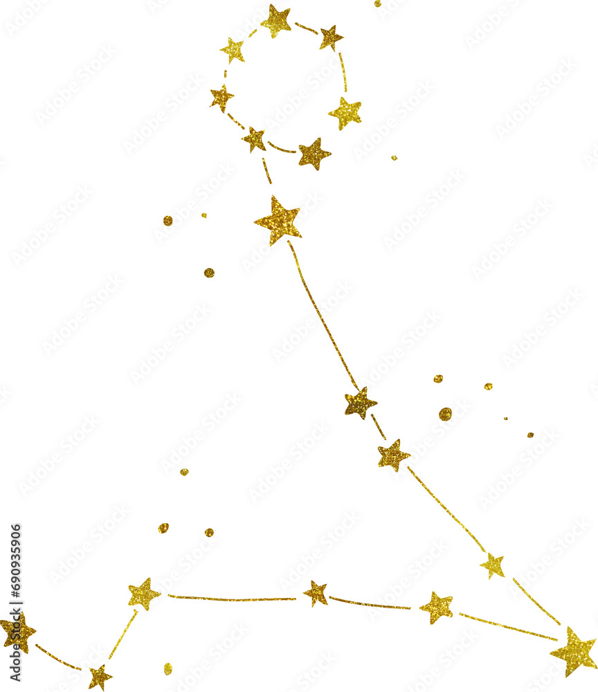 Big shooting stars illustration