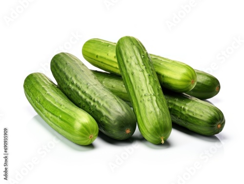 Cucumbers isolated on white background