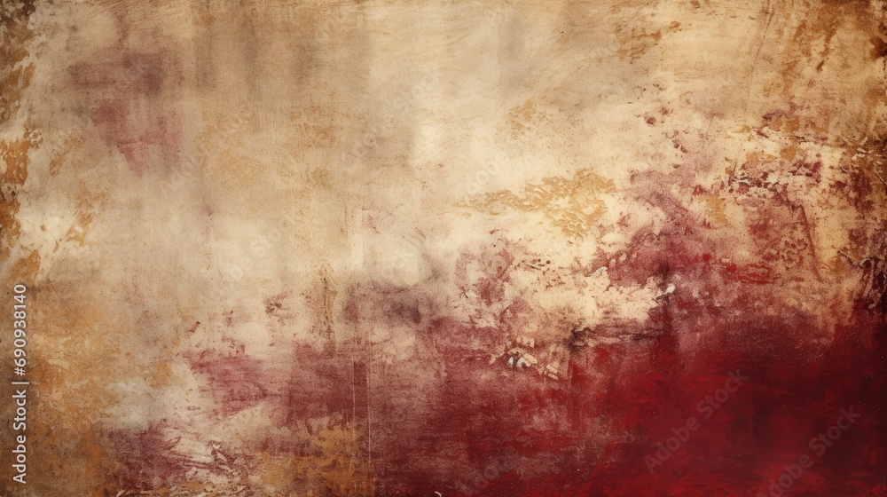 Vintage Grunge Style Background with Rich Earth Tones and Textured Layers