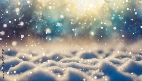 snow falling snow defocused blur background 