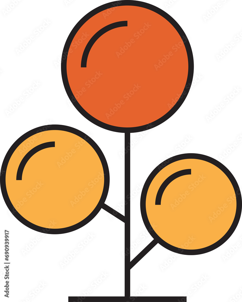 Obraz premium Tree Icon Illustration 