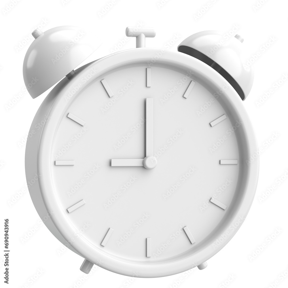 3D alarm clock. 3D illustration. 3D alarm clock. 3D illustration.