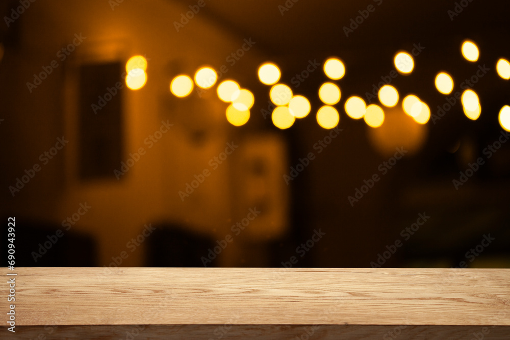 Blurred bokeh background of cafe window reflections festive Blurred bokeh background of cafe window reflections festive