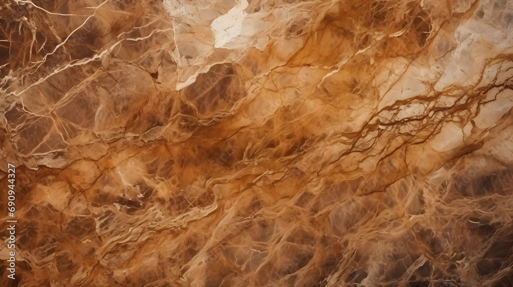 natural coffee brown marble slab texture background. Generative AI.