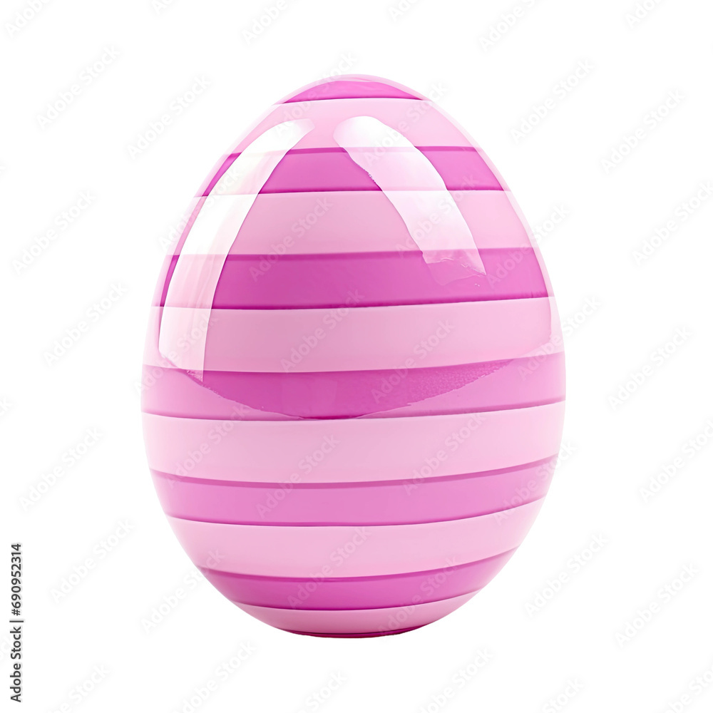 Elegant Easter Egg with Pink and Lilac Stripes Elegant Easter Egg with Pink and Lilac Stripes