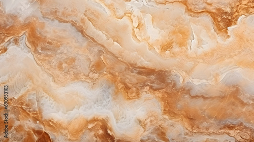 natural onyx marble with high resolution, Emperador texture, beige glossy limestone granite texture marble. Generative AI. photo