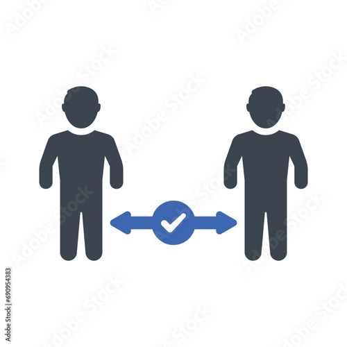 Social Distancing Icon
