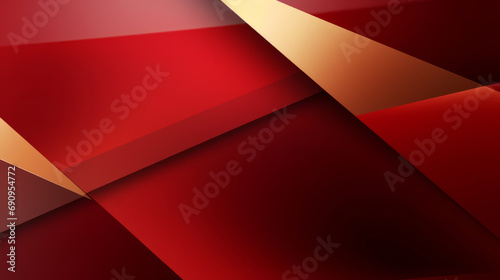 Modern abstract geometric red and gold design for celebration background