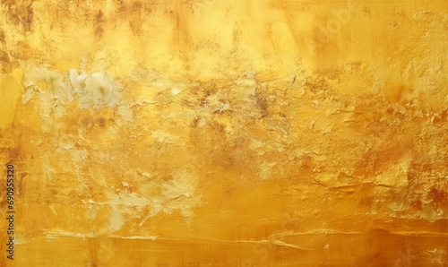 Rich golden paint background as a luxurious wallpaper texture