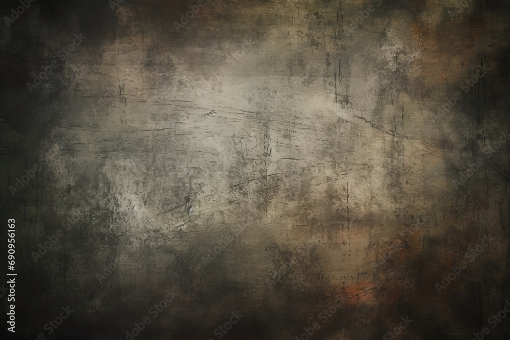 Dark grungy background or texture, Generative AI 