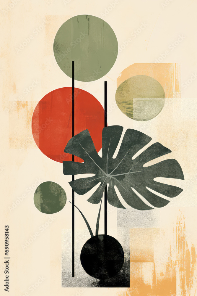 Retro Monstera 4