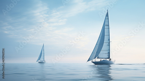 Sailing boats on the sea © Alicia