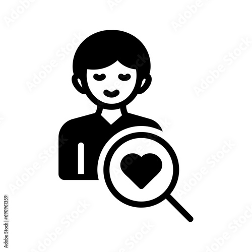 Solid black icon for Interpersonal