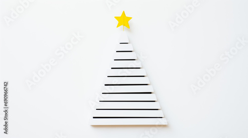 festive backgrounds  relax simple light minimalistic Christmas tree  the simplest cute Christmas tree  Merry Christmas  XMAS  happy new year  blank sheet  blank letterhead  blank picture postcard