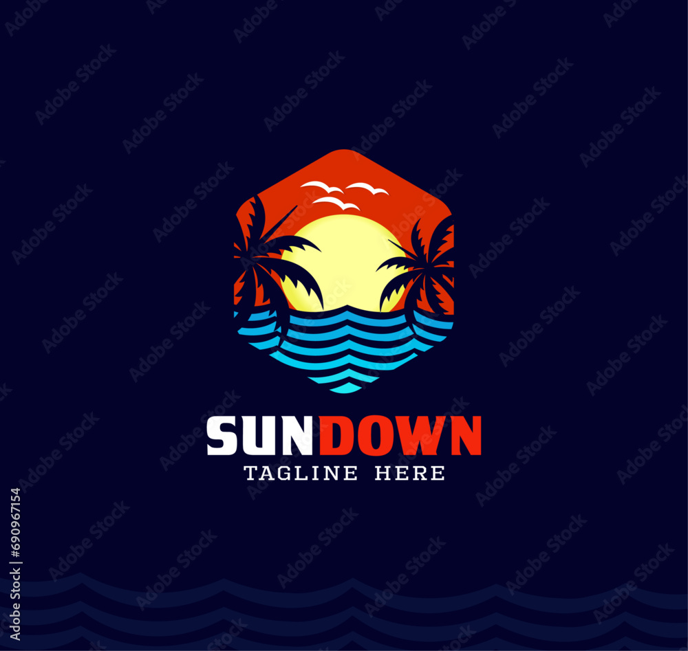 Sunlight logo design or T-shirt design Sunlight logo design or T-shirt design